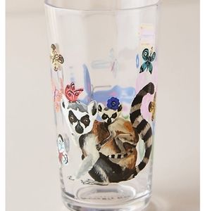 NEW 2 Anthropologie Tropical Juice Glasses
